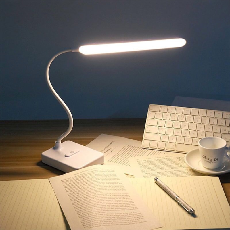 LED Desk Lamp Kids Reading Lights USB Eye Protection Touch Switch Folding Table Lamp Home Dimmable Work Office Lamp Desktop