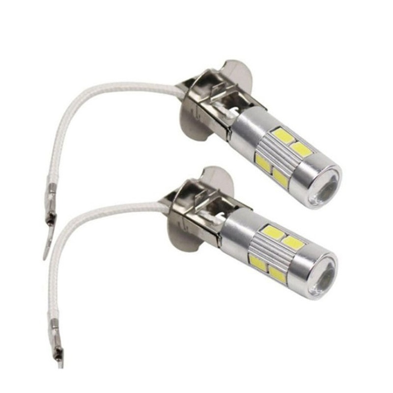 2PCS H3 H1 LED Bulb 5630 10SMD 12V for Fog Lights H3 LED Auto Lamp Day Running Light