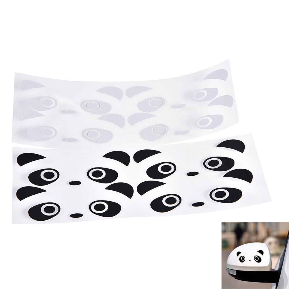 1Pcs Vinyl Car Sticker Panda Car Sticker handle bar car sticker Panda Eye for doorknob and rearview mirror