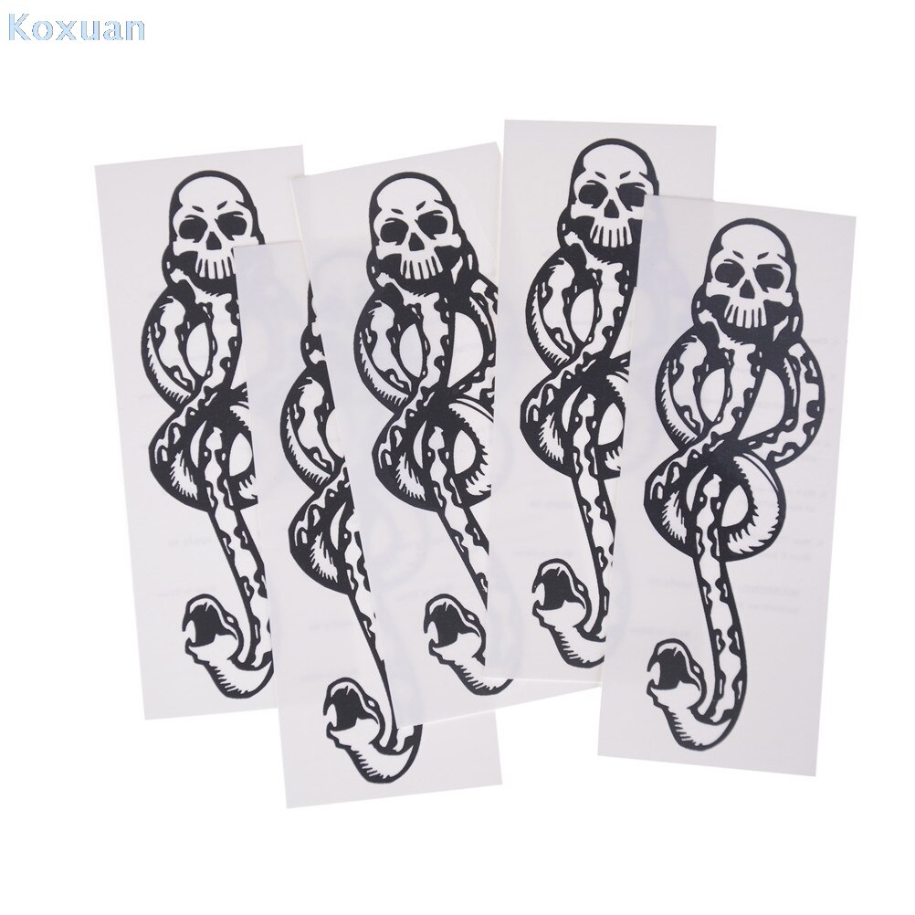 1/5PCS Death Eaters Dark Mark Make Up Tattoos Stickers Cosplay Accessories And Dancing Party Dance Arm Art