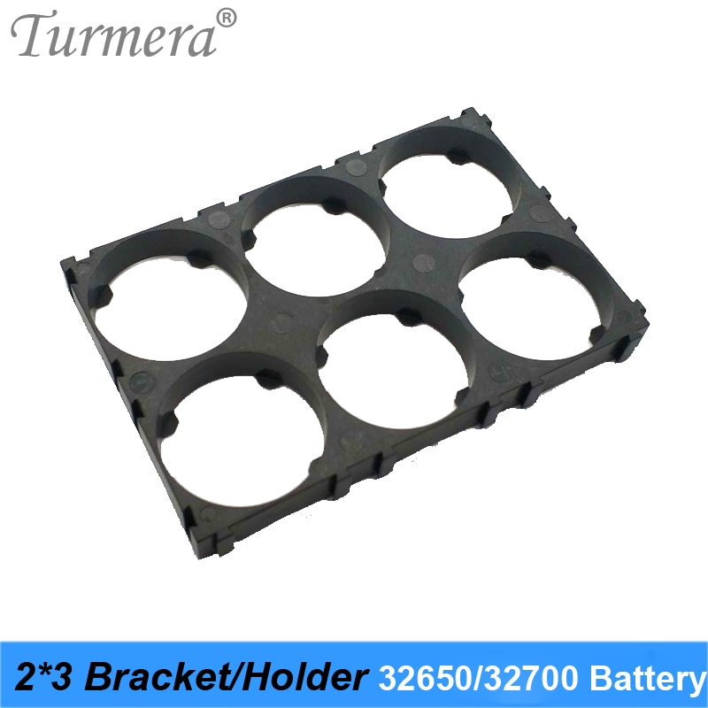 2*3 Battery Holder Bracket 32650 32700 Cell Safety Anti Vibration Plastic Brackets For 32650 32700 Battery Pack Turmera