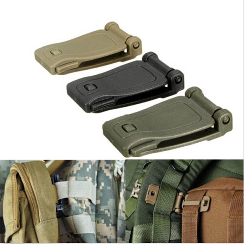 Buckle Bush Craft Kit Connect Molle Attach Strap Link Tactical Backpack Bag Webbing Webdom Belt Clip Clasp Outdoor Camp Hike Web