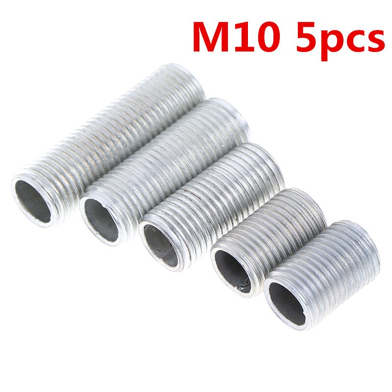 M10 5pcs Hollow Threaded Tube Hollow Screw Lamp Cap Fixing Screw Hollow Screw Outer Diameter 10mm Thread Distance: 1mm