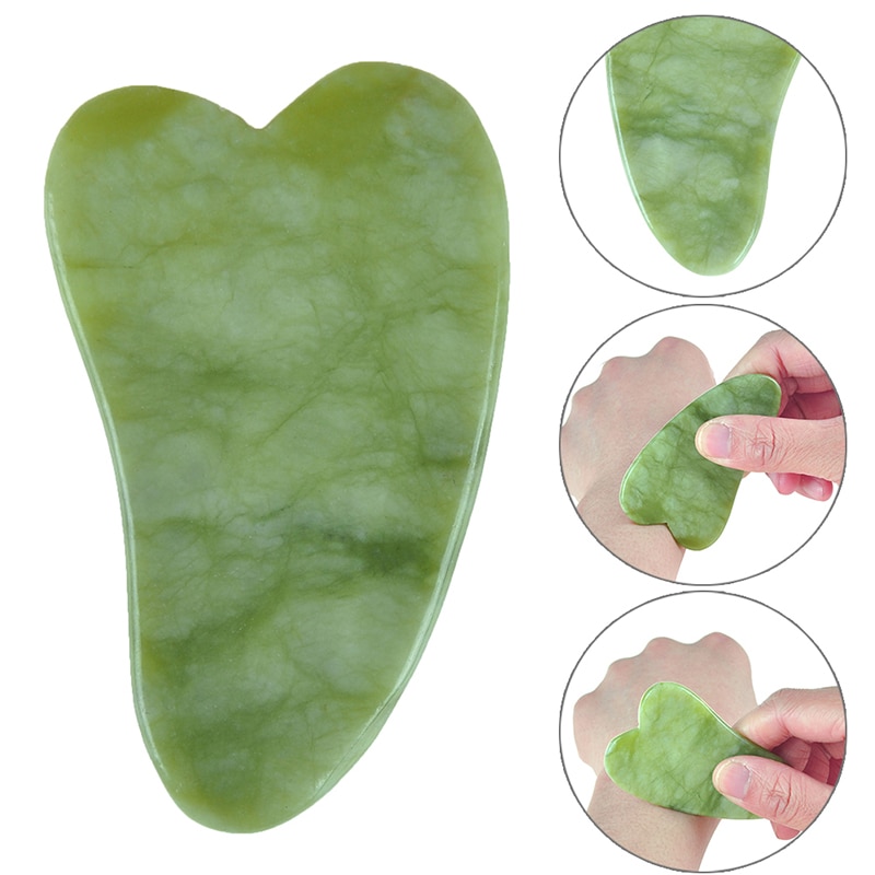 12Style Natural Jade Stone Board Massage Tool SPA Therapy Massager Antistress Body Care Scraping Board