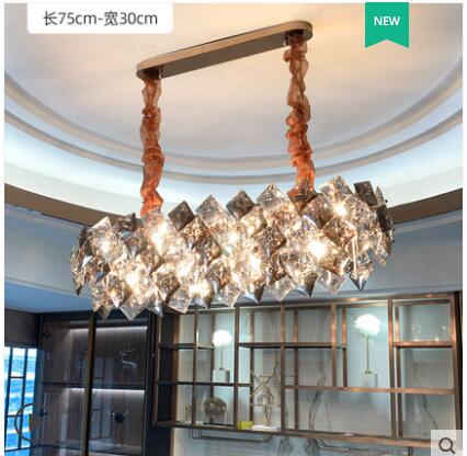 Chandelier Crystal chandelier luxury living room lamp Modern minimalist atmosphere light in the bedroom personality creative lam