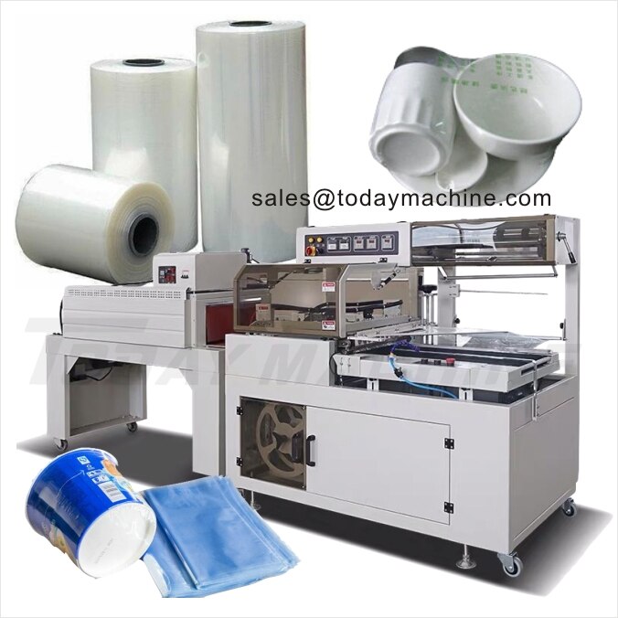 China Made Automatic Side Sealing Cutting Machine Cosmetics Ear Phone Boxes Book Food Shoes Shrink Film Wrapping Packaging Mach