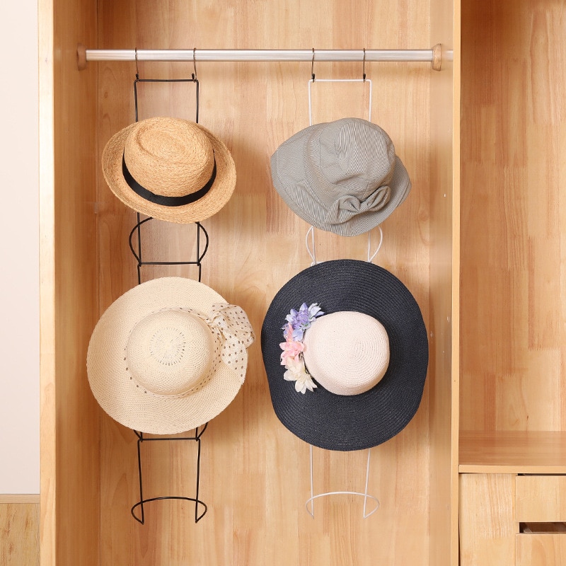 Iron Baseball Cap Rack Hat Holder Rack Home Organizer Storage Door Closet Hanger Holder Rack Robe Hooks Living Room Scarf Hook