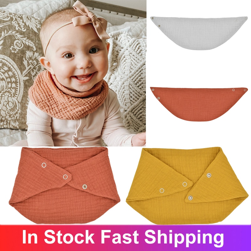 Baby Bibs Drooling Cotton Baby Scarf Burp Cloth Bandana Bibs Newborn Baby Boy Infant Toddler Stuff Accessories Bibs For Children