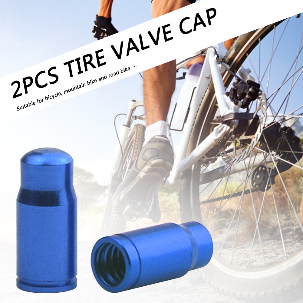 1 Pair Presta Tire Valve Cap Portable Waterproof Cycling Aluminum Alloy Bicycle Protector Elements for MTB Road Bike