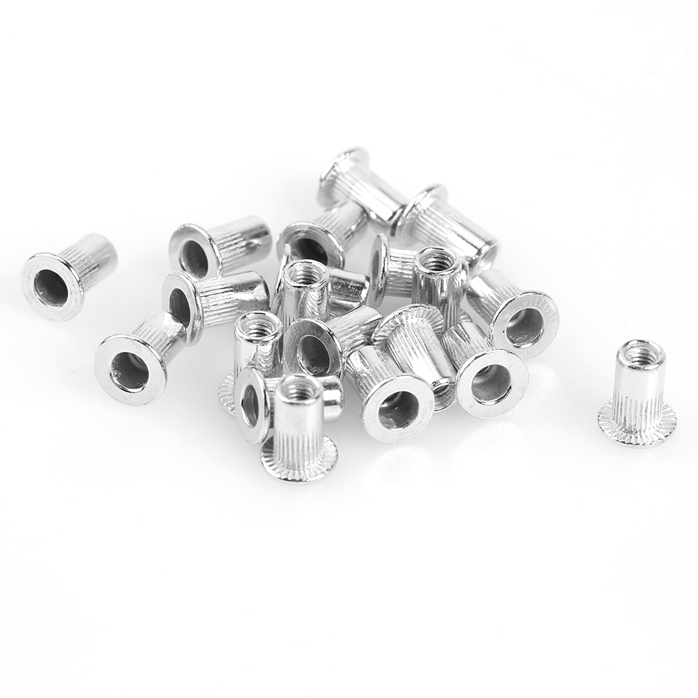 Household M3 M4 M5 M6 M8 M10 Alloy Rivet Nuts Set Pull Insert Rivets Multi Size Flat Head Rivet Nuts Set Threaded Insert Nut Kit