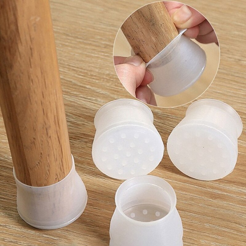 Silicon Furniture Leg Protection Cover Table Feet Pad Floor Protector For Chair Leg Floor Protection Anti-slip Table Legs