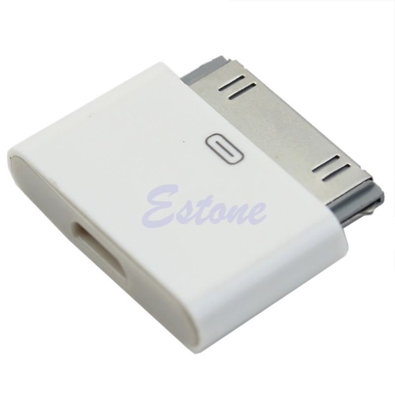1Pc for iphone 4 4S Micro USB Female To 30 Pin Male Data Charge Converter Adapter 20CB