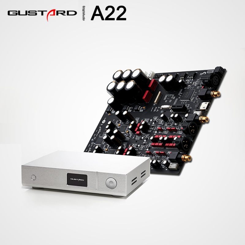 GUSTARD DAC A22 Dual AK4499 chip XMOS Solution Native Balanced Decoder PCM768 DSD512