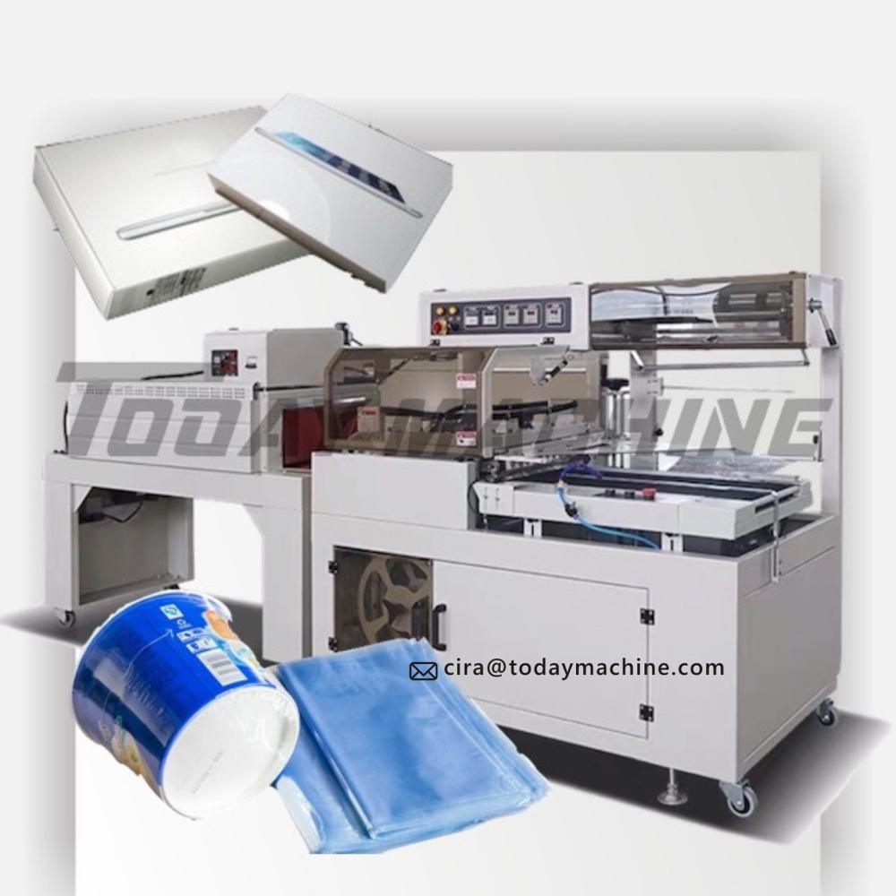 Automatic Box L-Type Thermal PVC Shrink Film Cutting Sealing Packing Machine