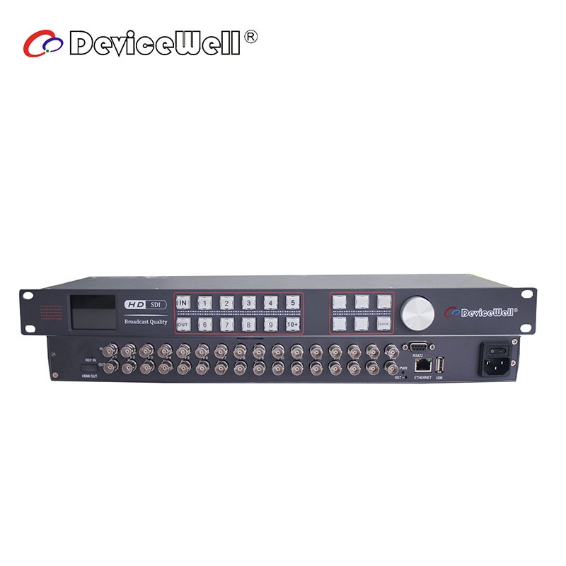 Devicewell SCP1016 Seamless16x16 SDI Video Matrix Switcher Mixer