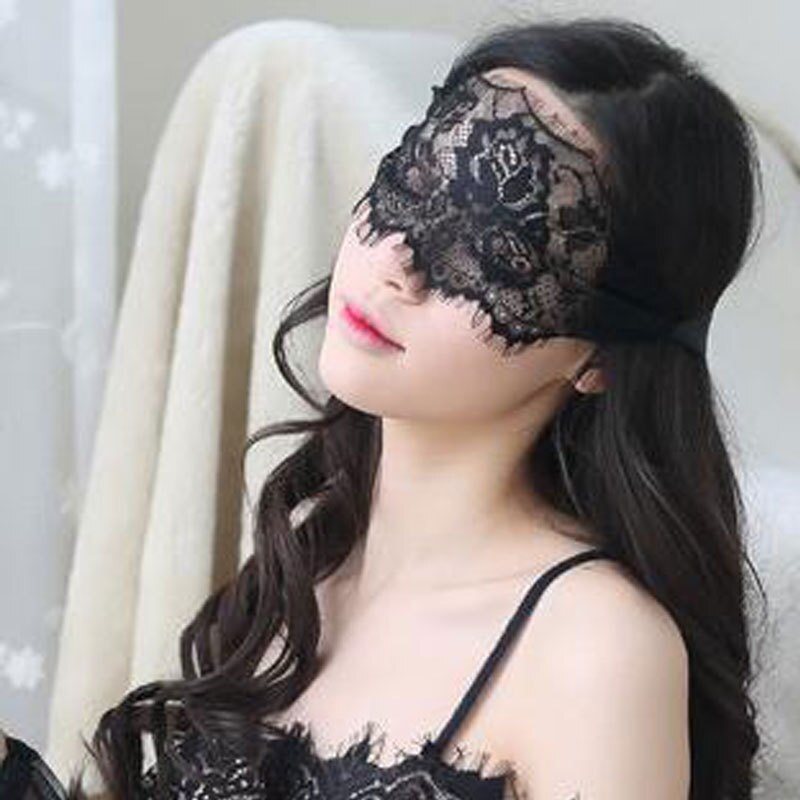 Hot 1PCS Sexy Lady Black Lace Mask Cutout Eye Mask For Masquerade Party Fancy Dress Costume Halloween Party Fancy