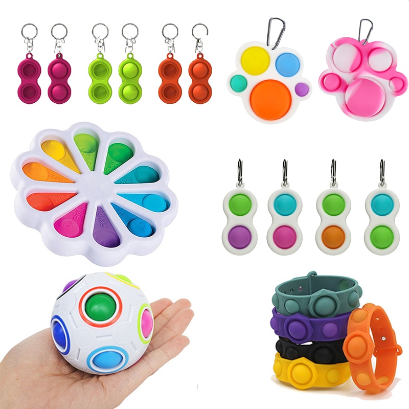 Pop It Dropshipping Newest Fidget Simple Dimple Toy Fat Brain Stress Relief Hand For Kids Adults Early Educational Autism Toys