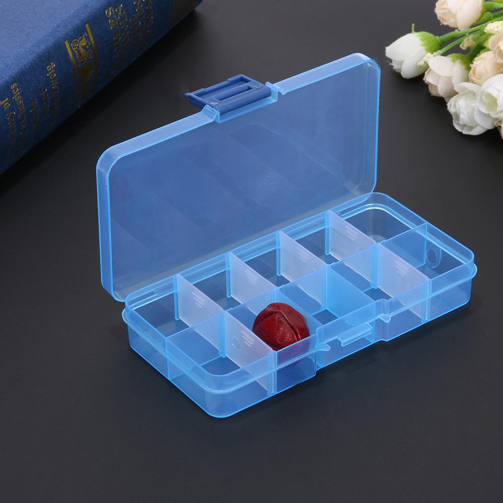 Plastic Fishing Tackle Box Square Fishing Bait Lure Hook Holder Storage Case Outdoor Portable Easy Fishing Carrying