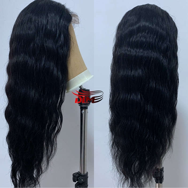 Wave Wig Long Human Hair Wigs Brazilian Black Full Lace Wig Preplucked Remy Lemoda 150% Density Bob Wigs For Women