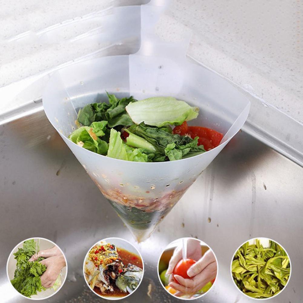 1PCS Kitchen Drain Sink Strainer Filter Food Catcher Foldable Anti-Blocking Stopper