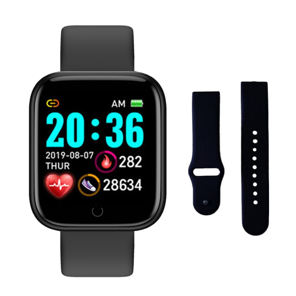 Y68 Smart Watch Blood Pressure Monitor Smart Clock D20 Waterproof Sport Smartwatch Watch for Android IOS
