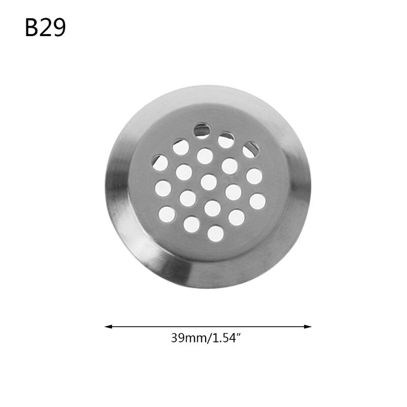 Stainless Steel Air Vent Hole Ventilation Louver Round Shaped Venting Mesh Holes Dropshipping