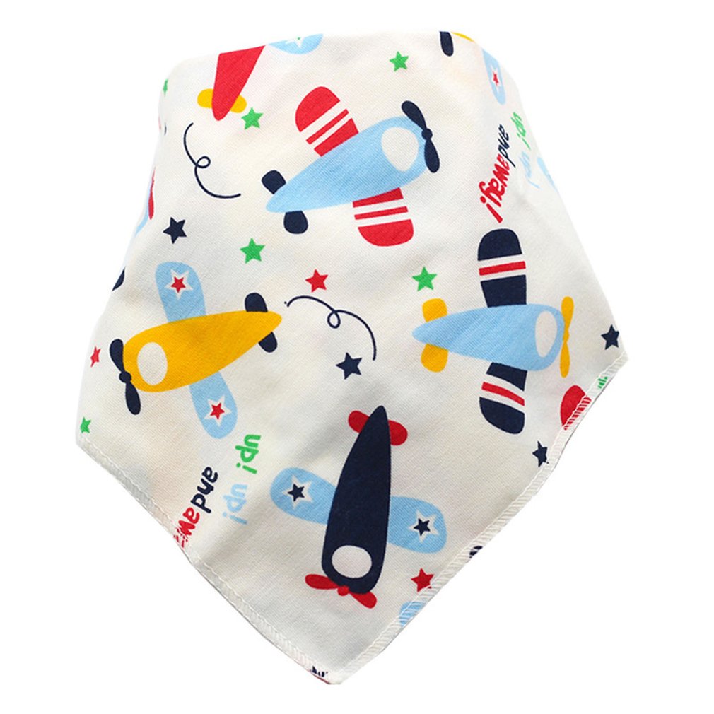 Cotton Baby Bibs Triangle Double Layers Cartoon Baby Bandana Dribble Bibs Universal Baby Accessories