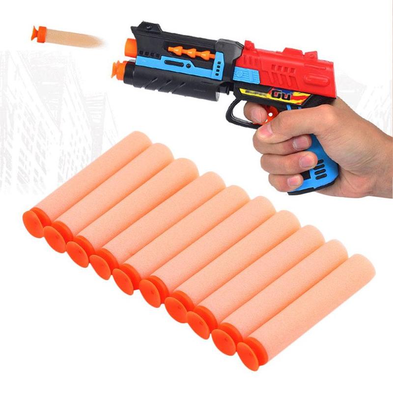 1pcs Random Color Eva Soft Hollow Hole Head Foam Bullets Darts Gun Accessories Bullet Toys Refill Gun Foam For Toy 4.5cm Q7L1