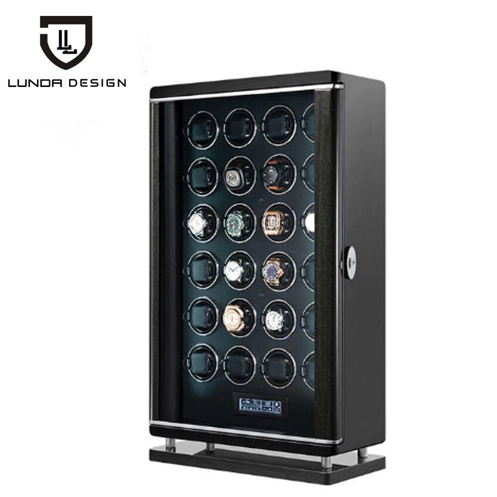 LUNDA Automatic luxury 24 slots Watch Winder Box Accessories Watch Display Mechanical Rotating Watch Uhrenbeweger For Men Watch