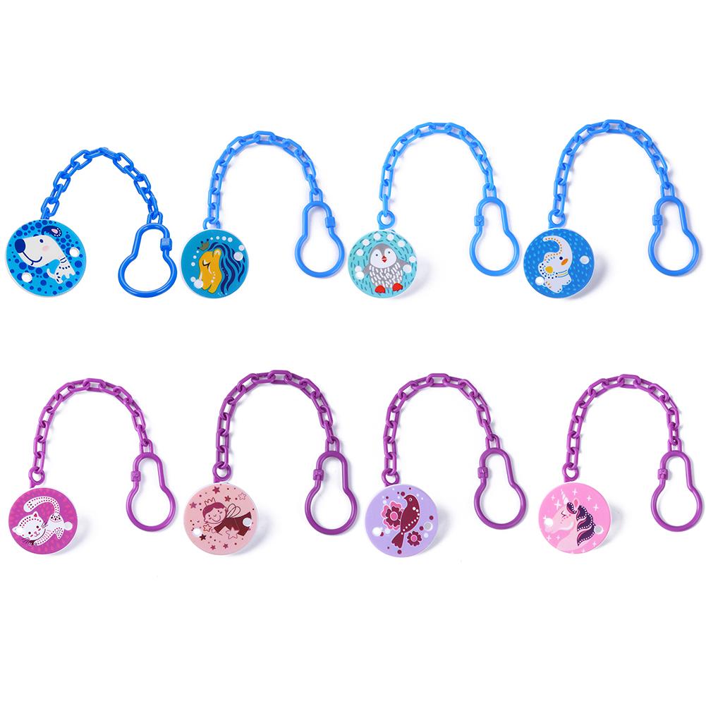 Toddlers Kids Pacifier Clips Soother Holder Cartoon Baby Pacifier Clip Pacifier Chain Dummy Clip Nipple Holder For Nipples