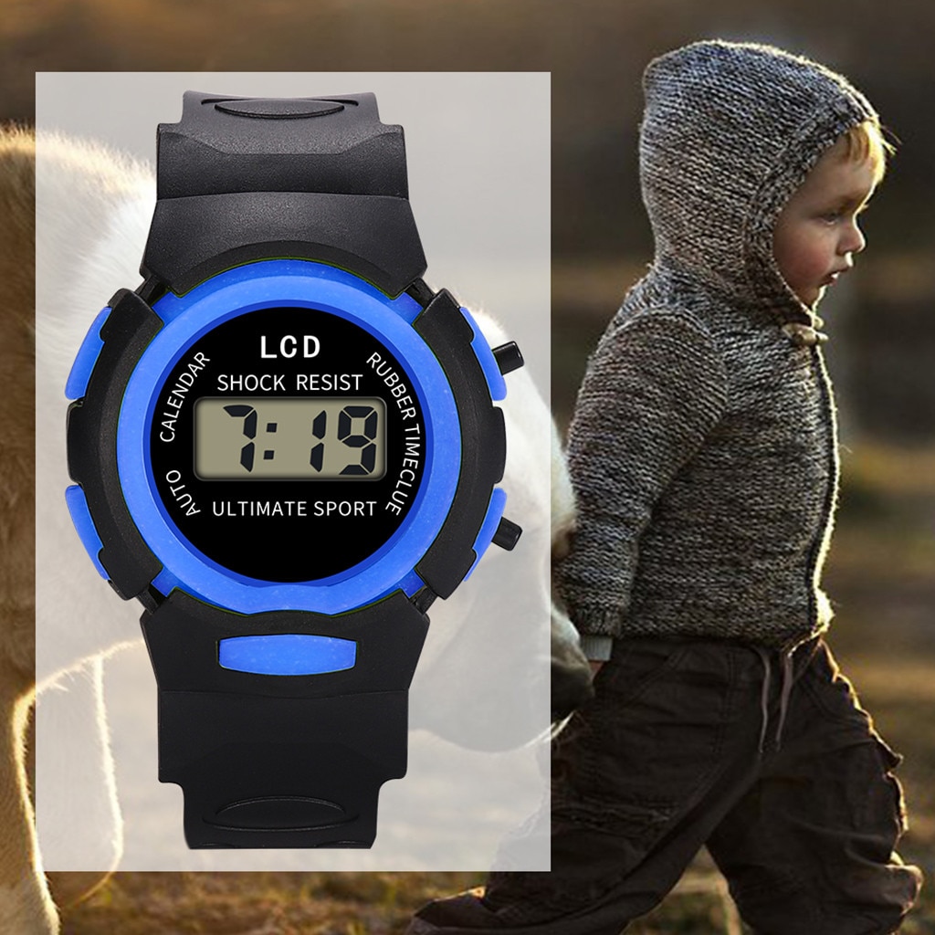 Relogio Children's Watch Boys Girls Multifunction Electronic Wrist Watch Kids Watches Led Sport Flash Digital Waterproof Clock