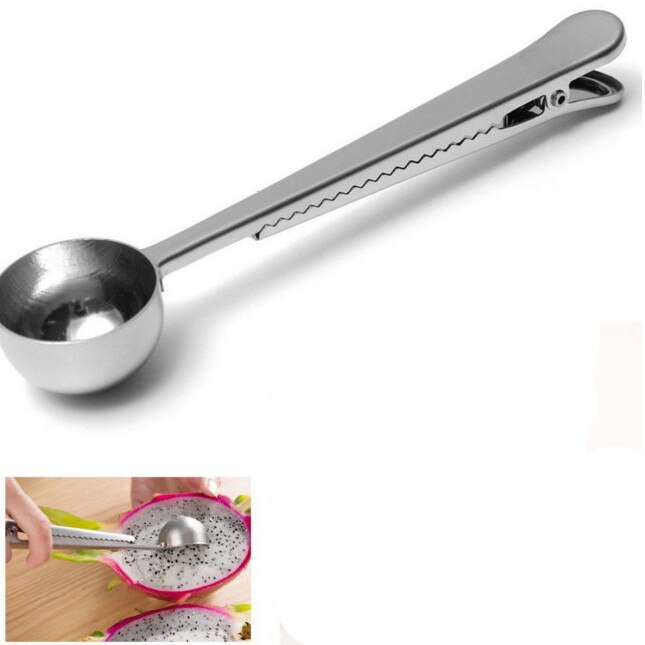 Stainless Steel Spoon Ground Coffee Craft Measuring Scoop Spoon Kitchen Accessories 2021 Kitchen Gadget HIgh Quality L*5