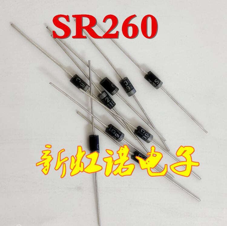 5Pcs/Lot New Original SB260 = SR260 Schottky Diode 60 V 2 A Integrated circuit Triode In Stock