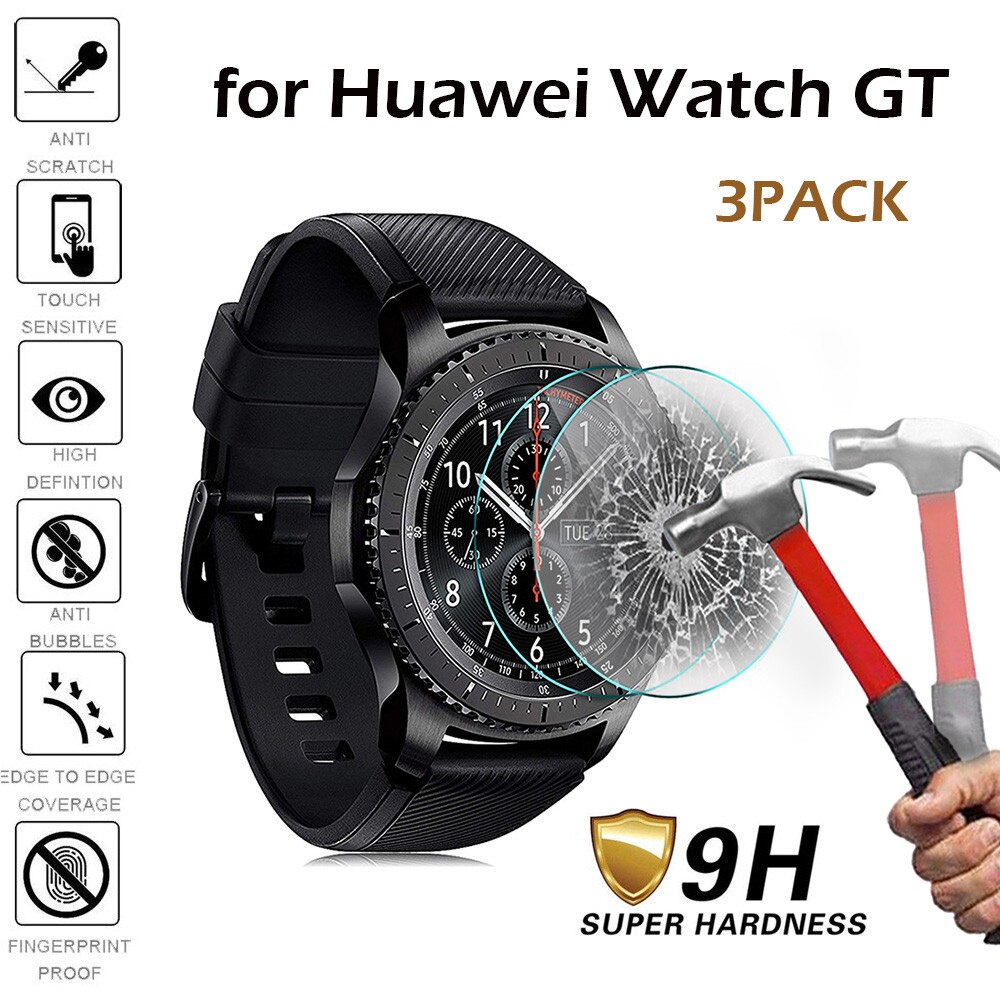 9H Hardness HD Clear Tempered Glass Screen Protector for Huawei Watch GT