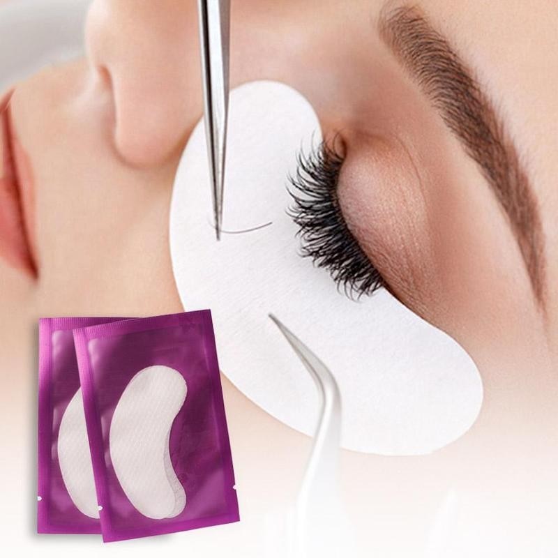 1 Pair Eyelash Extension Paper Patches Grafted Eye Tips Stickers Planting Eyes Lashes Pads Gel Collagen Eye Mask Makeup Tools