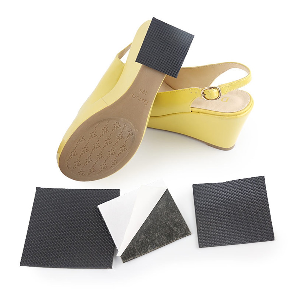 1pair Strong Self-adhesive Shoes Mat Non Slip Insole High Heel Sticker High Heel Sole Protector Rubber Pads Cushion