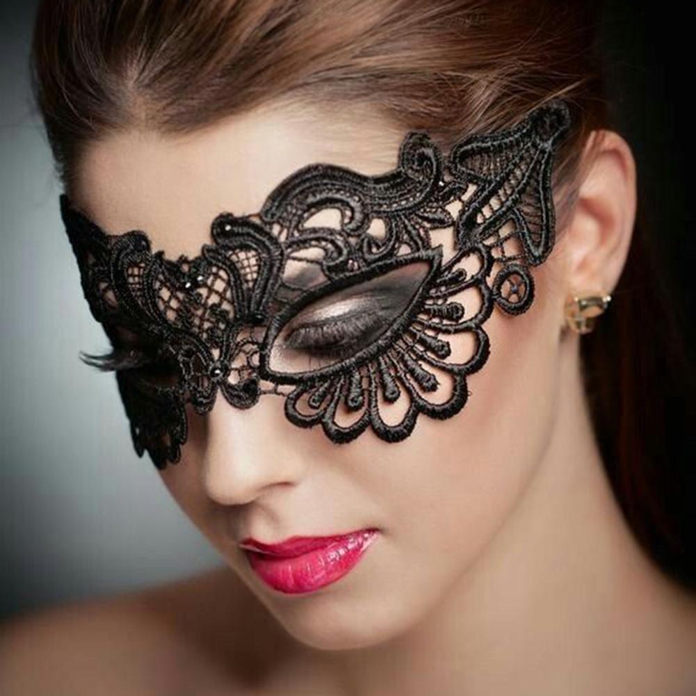 50% HOT SALES！！！Women Hollow Lace Masquerade Face Mask Princess Prom Party Props Costume