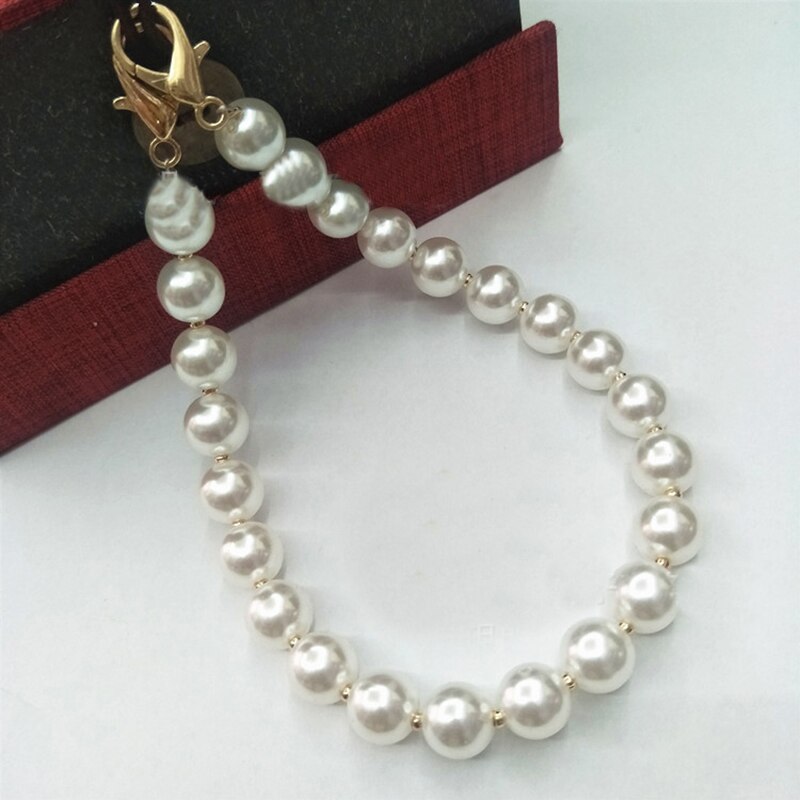 New 25-40cm Pearl Strap For Bags Handbag Handles DIy purse Belt Short Beaded Bag Chain Belt Silver/Gold Buckle Bag accessories