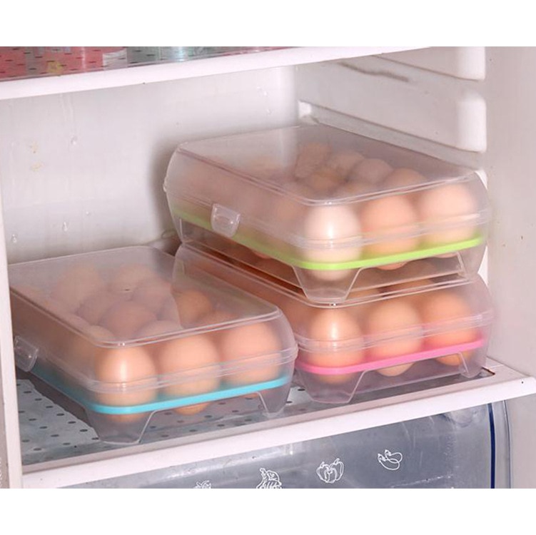 Egg Storage Box Container Portable Plastic Egg Holder Refrigerator Food Eggs Box Organizer Case Kitchen Gadgets Tools