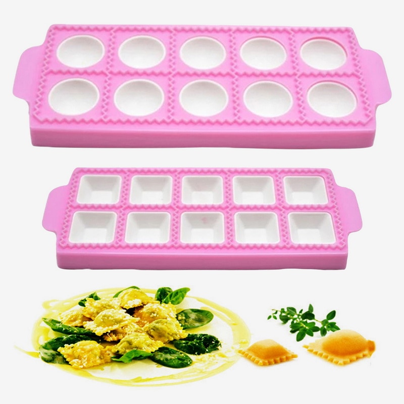 Kitchen tools 10 with tortellini molds Ravioli aluminum shape dumplings dumplings kitchen DIY tools for making pastry dumplings