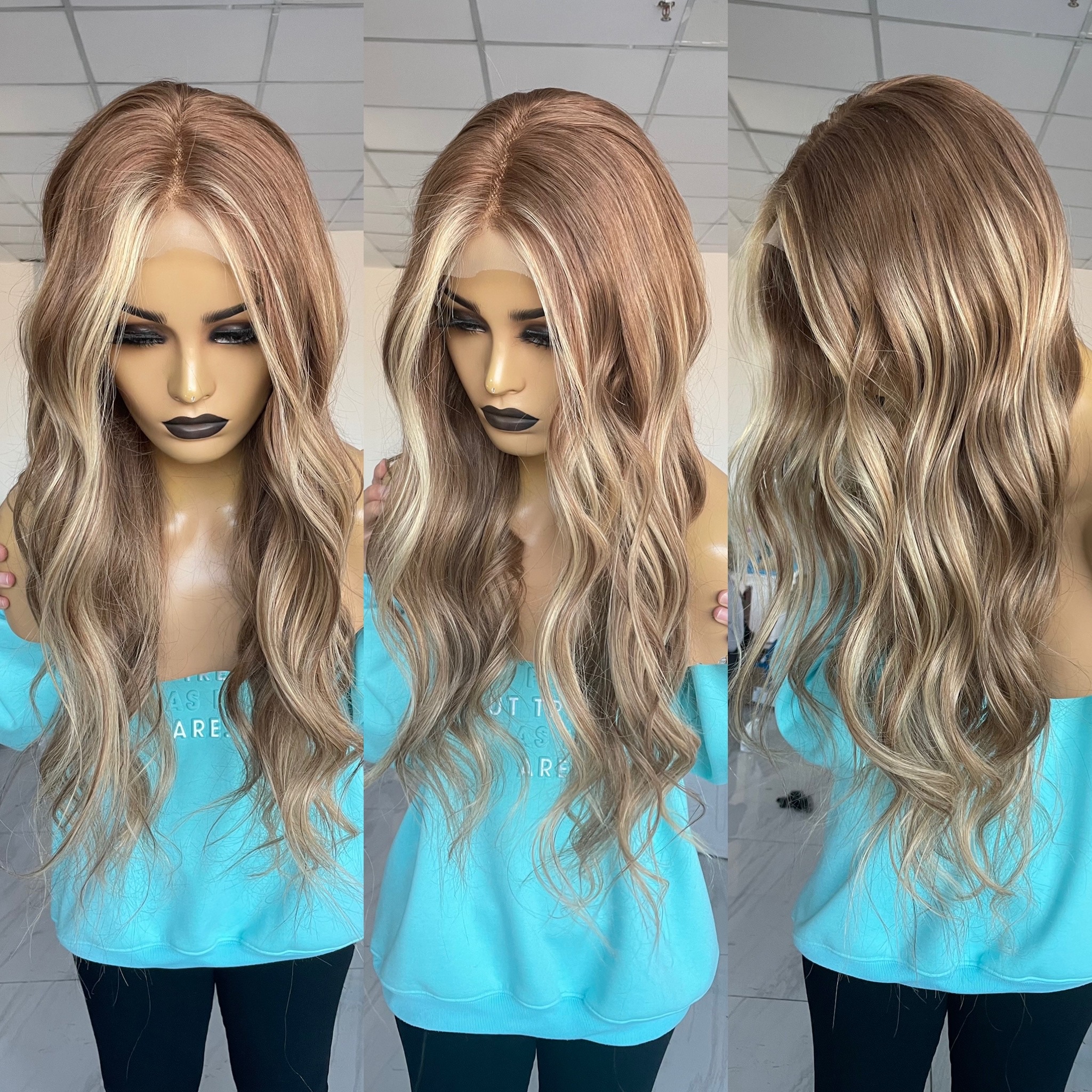 7 7 24 Naomi Color Highlight Lace Front Wig 13X6 Lace Frontal Wig Ombre Balayage Wig 150 Density European Hair Transparen Lace