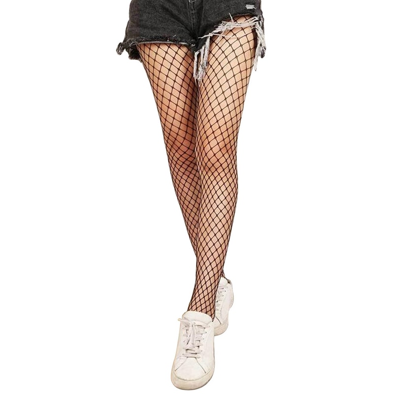 Stockings Female Summer Fishnet Pantyhose Hollow Out Sexy Women Tights Stocking Club Party Hosiery Sexy Mesh Black Calcetines