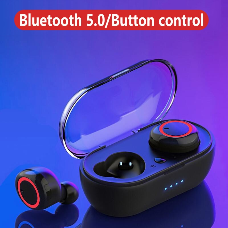 TWS Bluetooth Earphone Wireless Headphones HiFi Stereo Bluetooth Headset Gamer Sport Earphone with Charging Box for Smartphone