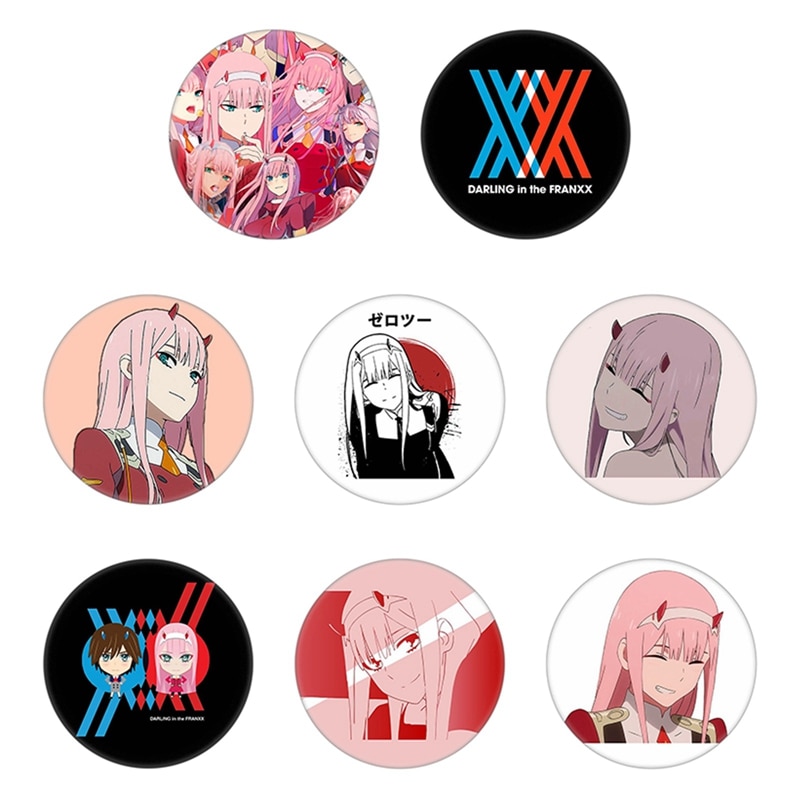 2021 Darling In The Franxx Custom 58mm Badge Brooch For Women/Men Clothing Enamel Pins Jewelry Accessories Gift