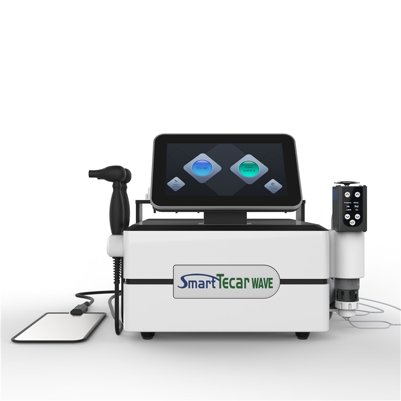 Smart Tecar Wave Capactive And Resistive Energy Transfer / EMS Combine Shockwave 3 In 1 Physiotherapy Machine