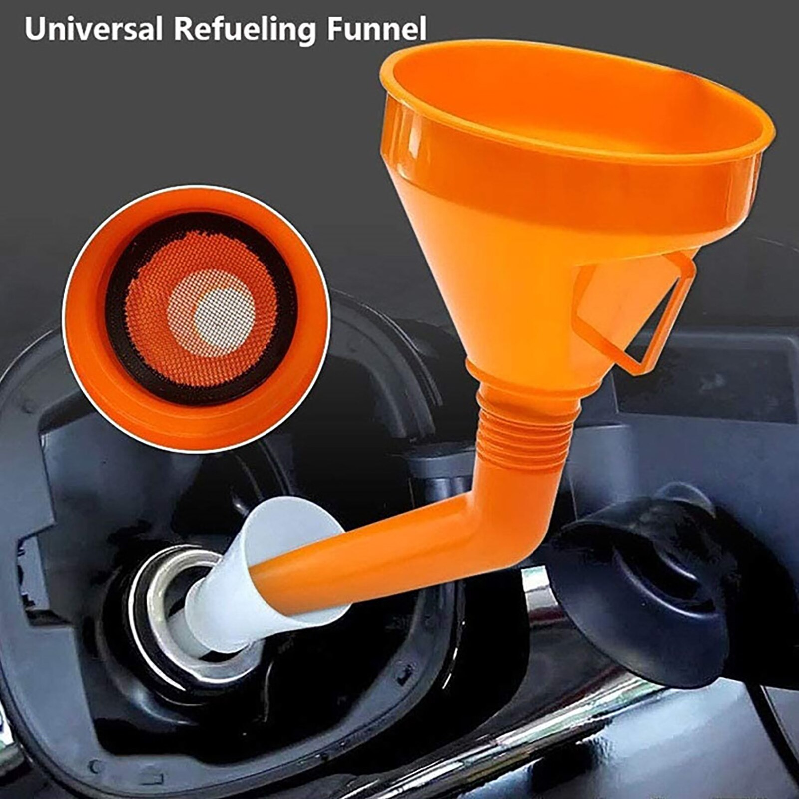 Fuel Funnel Car Oil Filling Fill Funnel With Built In Strainer Tank Pour Oil Tool Petrol Filling Funnel For Car Accessories