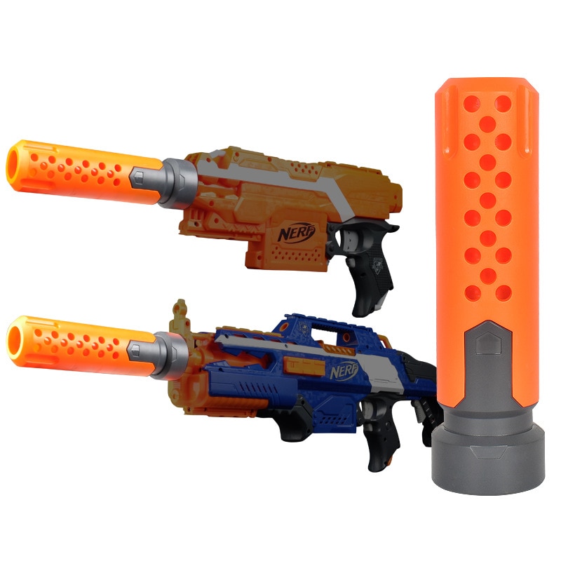 1Pcs Toys Muffler Accessories Modified Front Tube Decoration for Nerf Orange Grey For Nerf gun Accessory