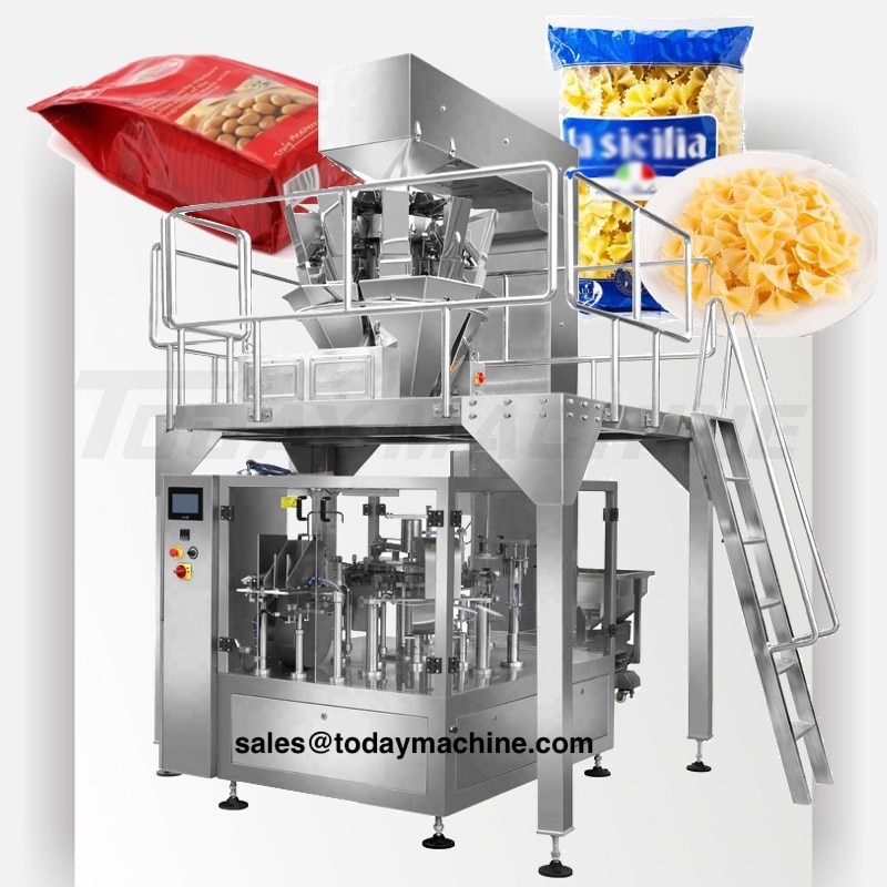 chips candy snack food granule bag food packing machine premade bag packaging machine coffee beans packaging