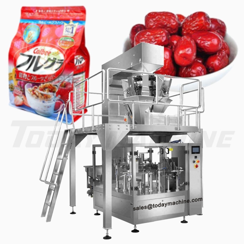 Granule Food Bag Packaging Premade Pouch Packing Machine for Candy, Snacks
