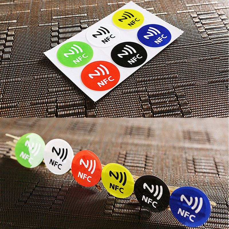 Waterproof PET Material NFC Stickers Smart Ntag213 Tags For All Phones